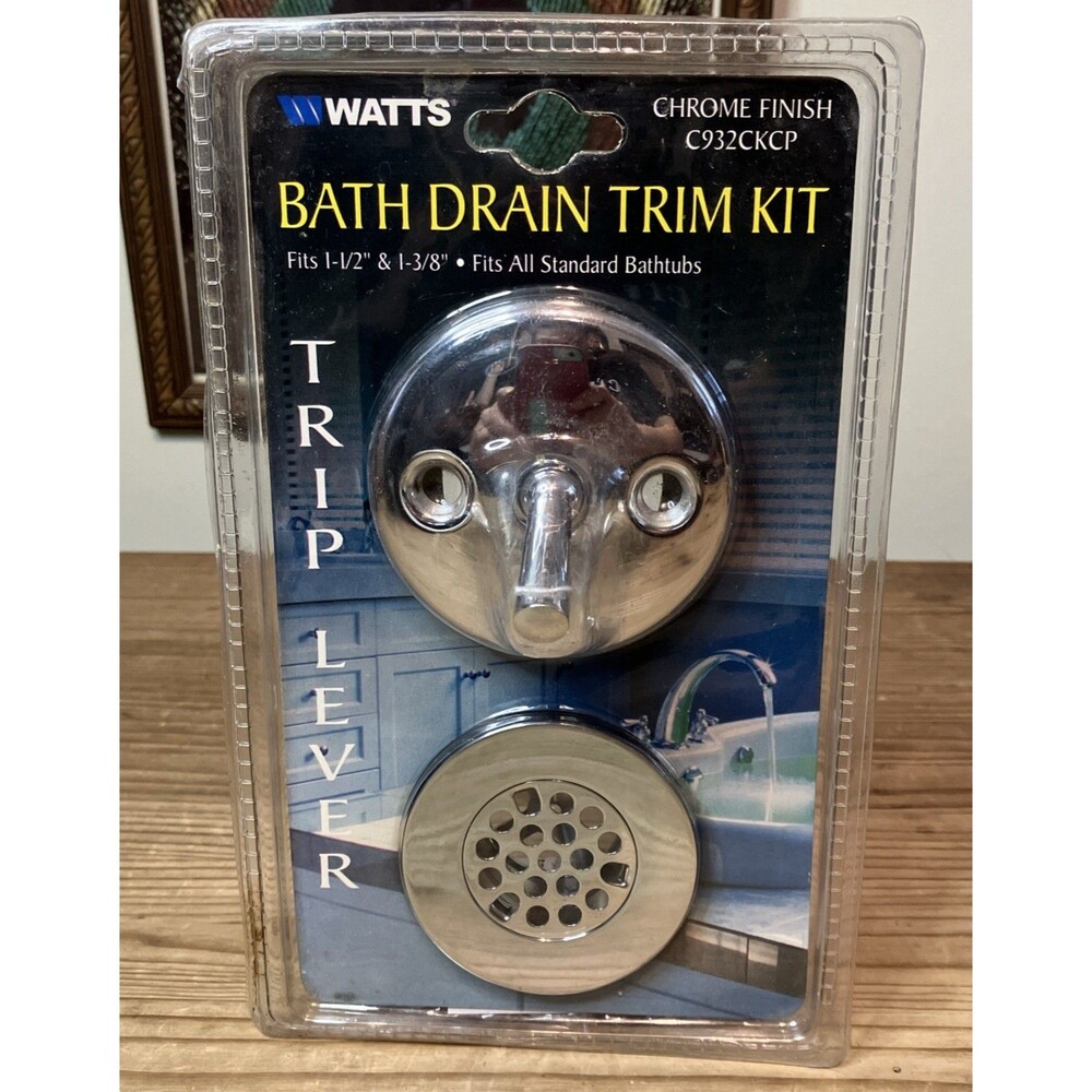 Watts Trip Lever Bath Drain Trim Kit, Chrome Finish  Fits 1-1/2" & 1-3/8" Sealed